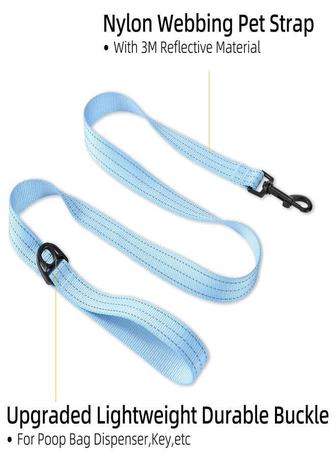 مايل هاي لايف طوق كلاب متين من مايل هاي لايف للكلاب الكبيرة والمتوسطة، طوق عاكس للضوء لضمان السلامة الليلية، أطواق قوية ومتينة للمشي والتدريب (4 أقدام × 3/5 بوصة عرض، أزرق) - Image 3